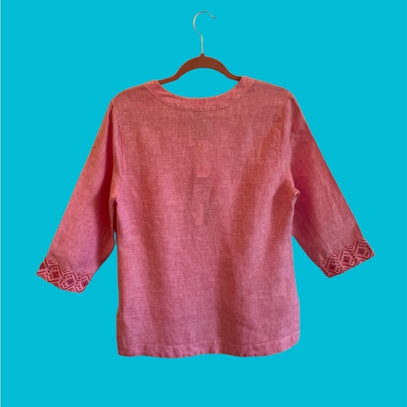 🌷 Tommy Bahama Sunset Linen Tunic - Picture 4 of 10